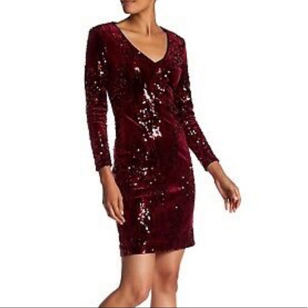 Red sequin Alexia Admor dress